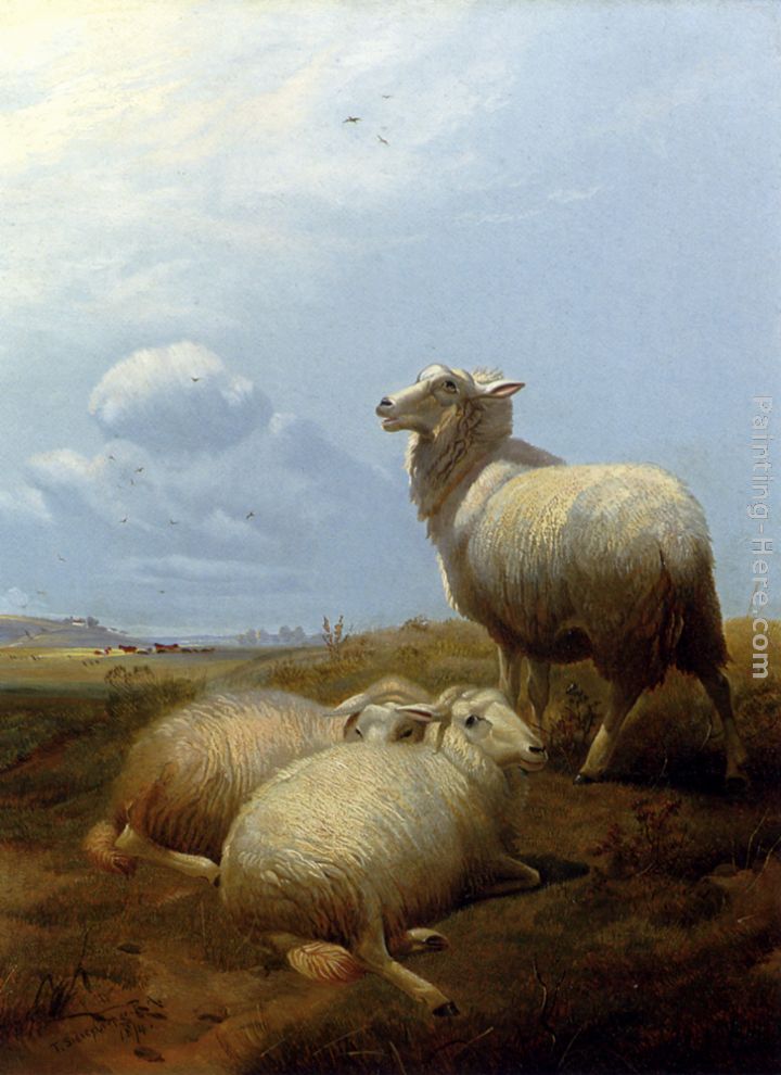 Sheep At Pasture painting - Thomas Sidney Cooper Sheep At Pasture art painting